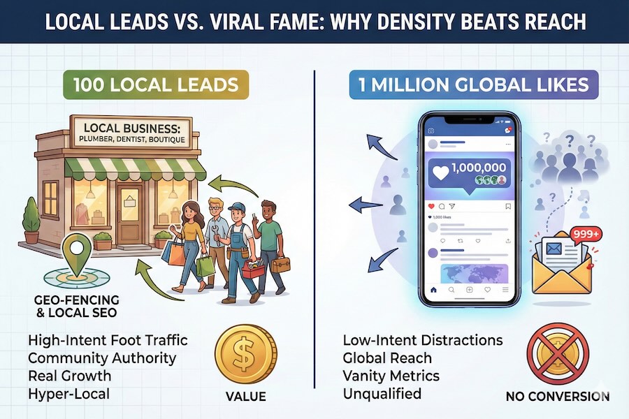 Why 100 Local Leads Beat 1 Million Viral Global Likes